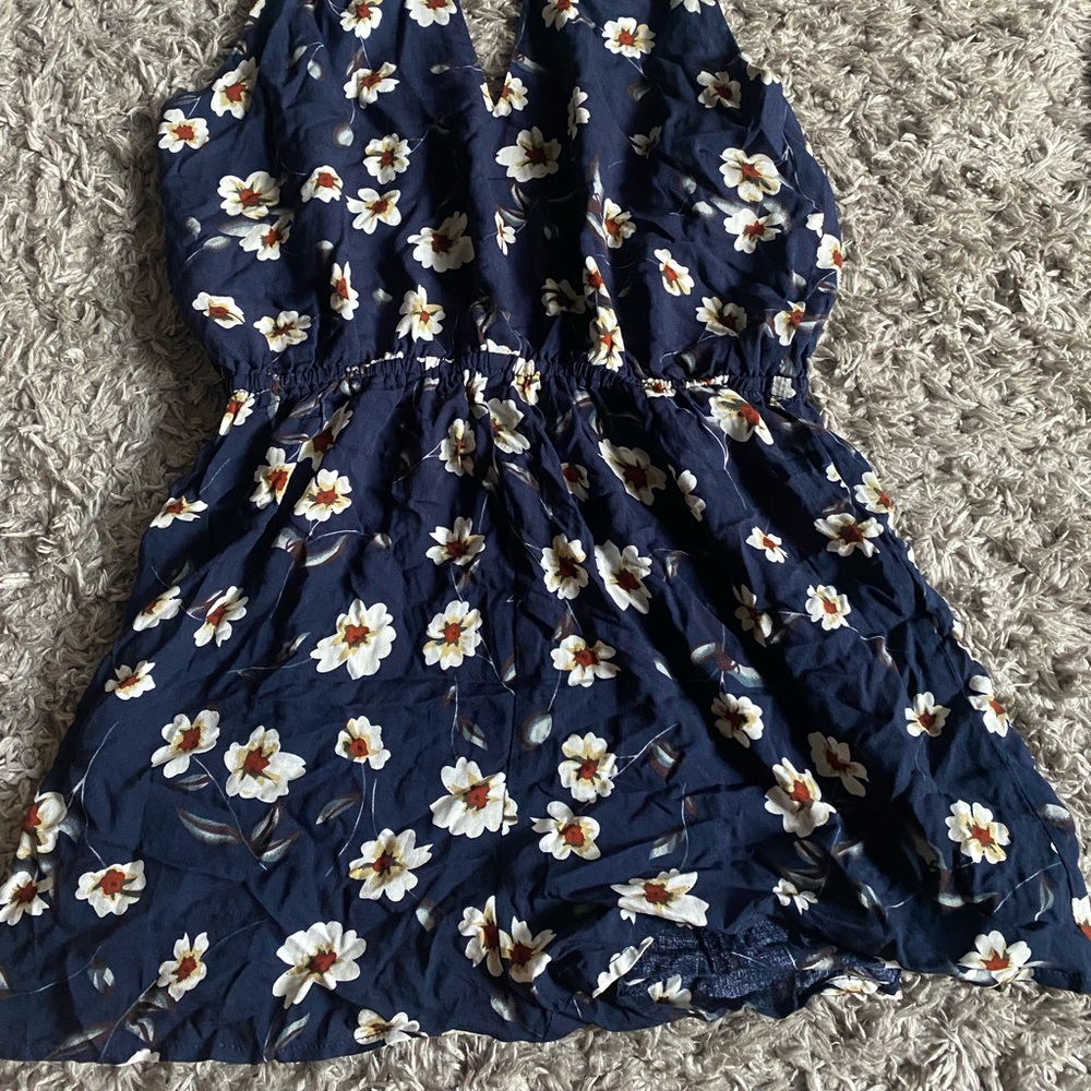 Floral backless romper